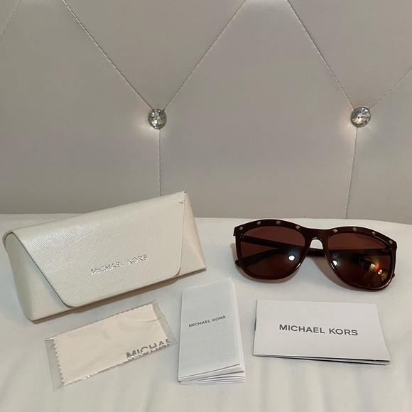 Michael Kors Sunglasses / Womens / Maroon / Studded